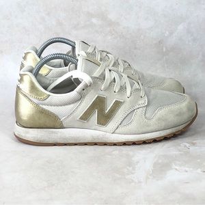 New Balance 520 x J Crew Collab Tan Gold Women’s Athletic Sneakers Size 7.5